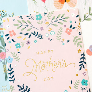 Mothers Day Cards Assortment, Flowers (16 Cards with Envelopes)