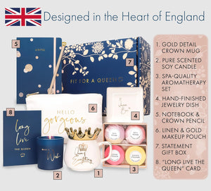 Royal Gift Basket for Women - Luxury Gifts for Women Designed in Britain – High-End Unique Gift Box for Women Friend, Wife, Mom, Sister