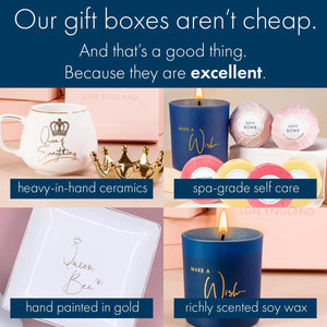 Royal Gift Basket for Women - Luxury Gifts for Women Designed in Britain – High-End Unique Gift Box for Women Friend, Wife, Mom, Sister